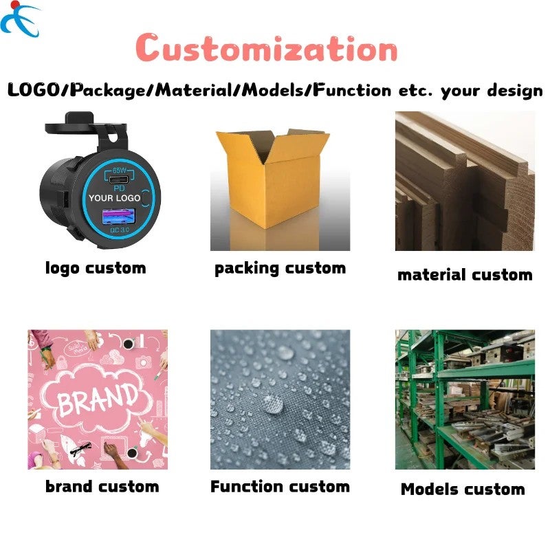 Bluejw 45W Super Fast Car Charger, Dual USB-C PD & QC 3.0 Ports, Digital Voltmeter, On/Off Switch, 12V/24V Automobile/Ship Charger - Image 5